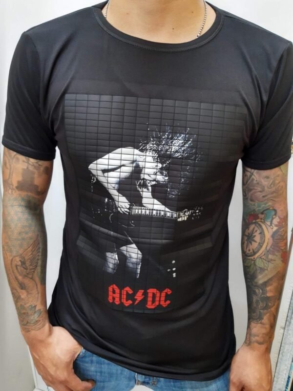 playera negra, rock de rolling stones 005 lengua