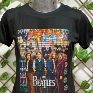 playera negra, rock de beatles dorada 003 (copia)