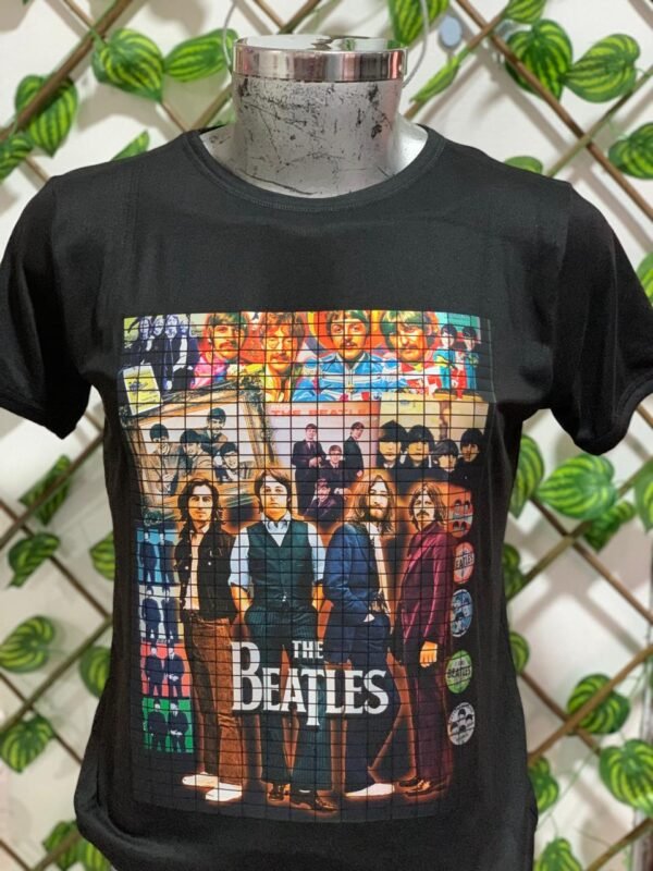 playera negra, rock de beatles dorada 003 (copia)