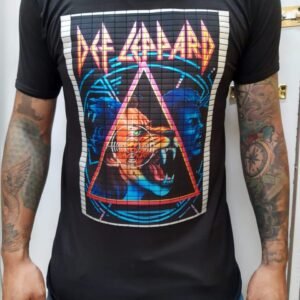 playera negra, rock de david bowie 001 cara rayos (copia) (copia)
