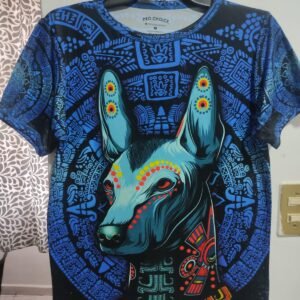 playera negra, con imagen día de muertos 001 (copia)