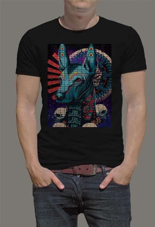 playera negra, con imagen día de muertos 001 (copia)