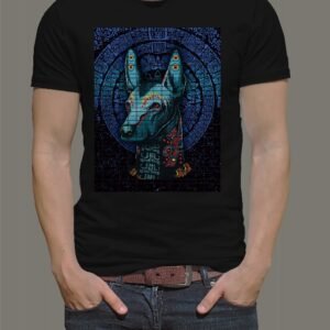 playera negra, con imagen día de muertos 001 (copia)
