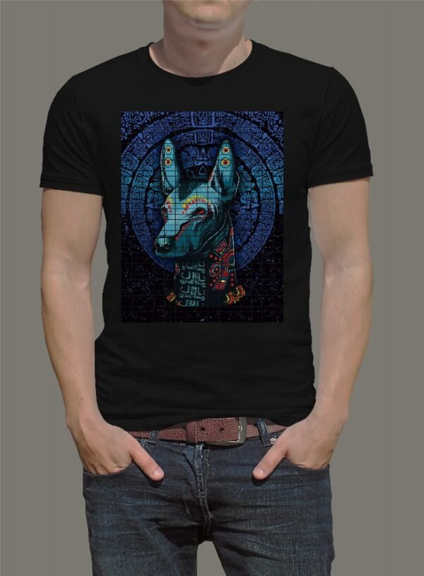 playera negra, con imagen día de muertos 001 (copia)