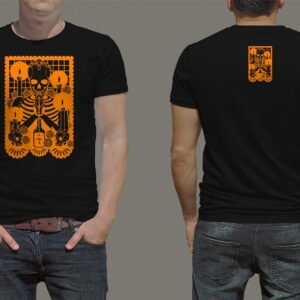 playera negra, con imagen día de muertos 016 (copia)