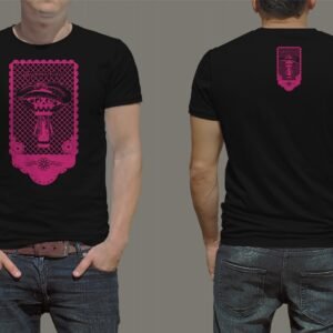 playera negra, con imagen día de muertos 018 (copia)