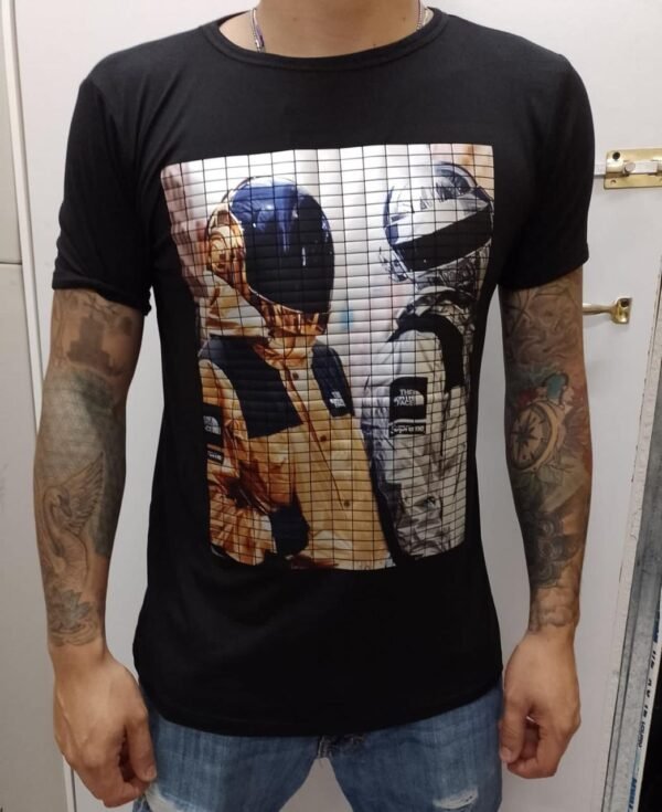 playera negra nuevos diseños 005 cristo con una rosa (copia) (copia)