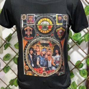 playera negra, rock de bon jovi 001 corazón rojo (copia)