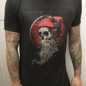 playera negra, con imagen de motocicletas 006 djs