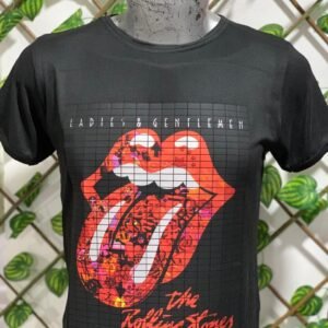 playera negra, rock de rolling stones 002 lengua (copia)