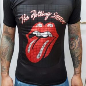 playera negra, rock de rolling stones 003 lengua (copia)